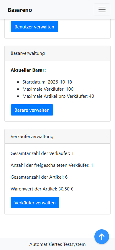 Ein Basar. Eine Übersicht. – mobile Webansicht